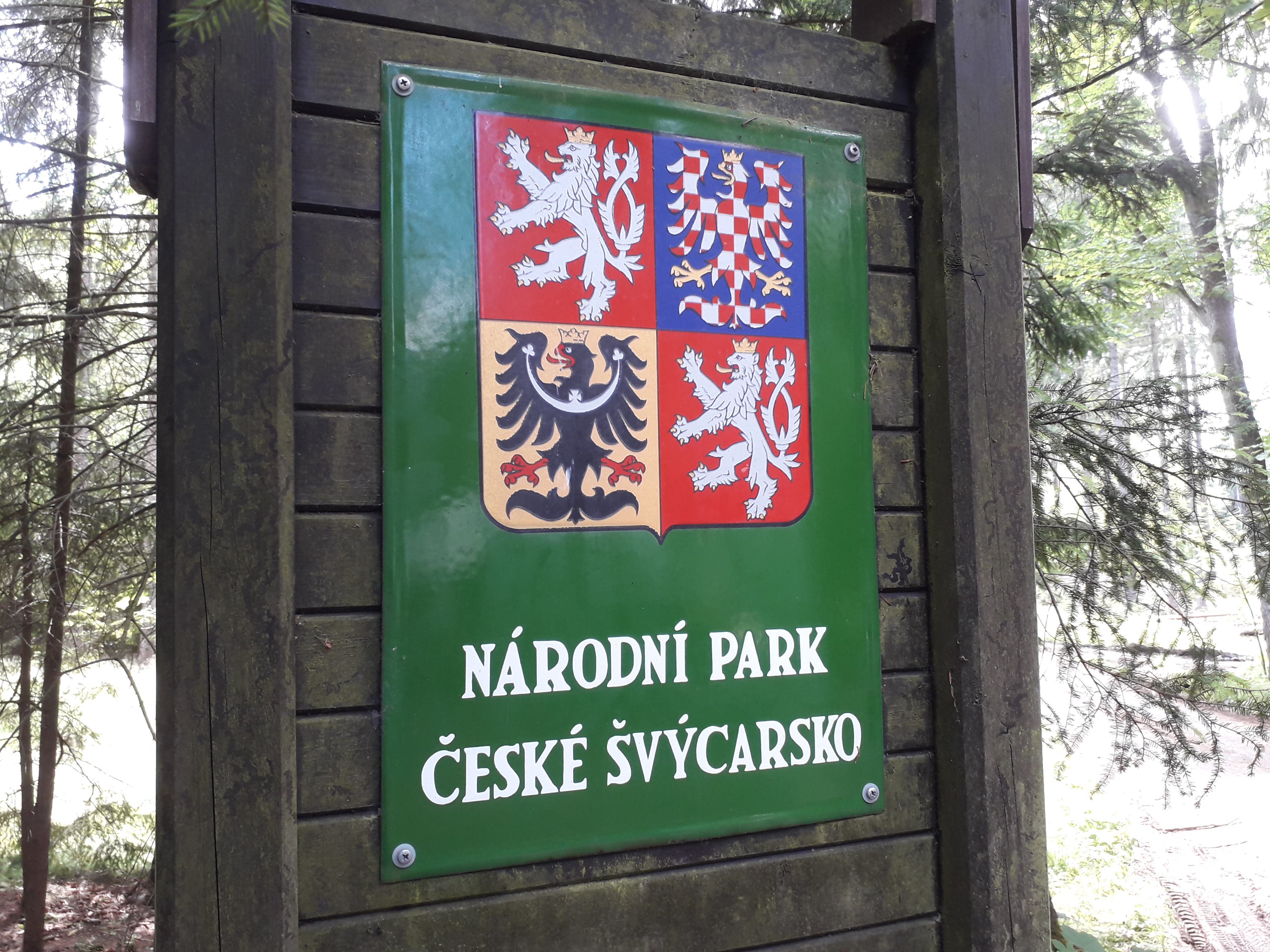 Tabulka označení Národního parku České Švýcarsko