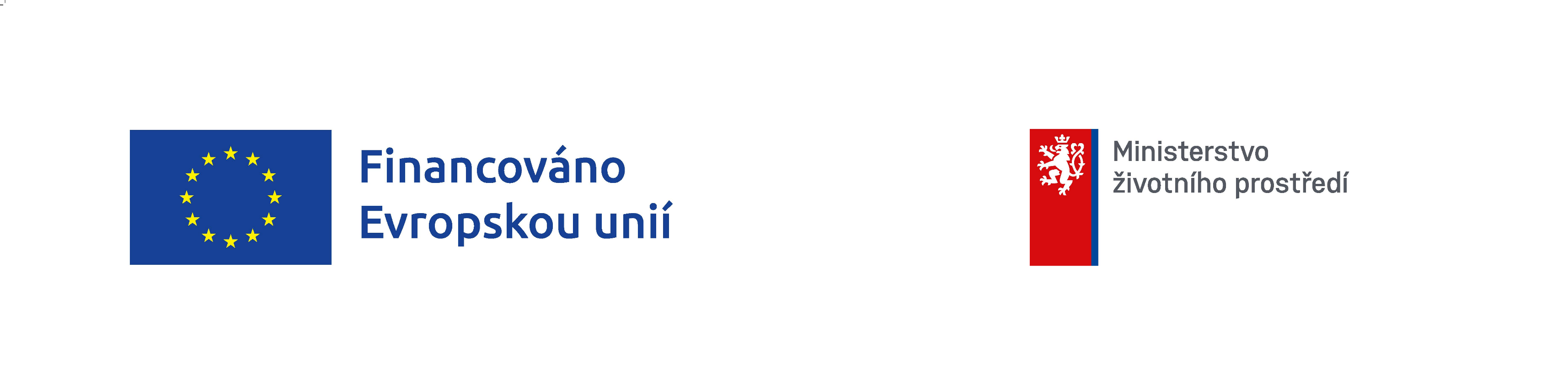 Lišta s logy EU a MŽP